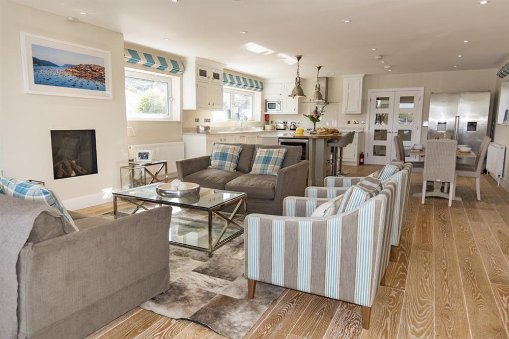 A delightful open plan and spacious living area is perfect for entertaining, relaxing or simply enjoying the wonderful views. (photo 2) at Quayside in , Salcombe