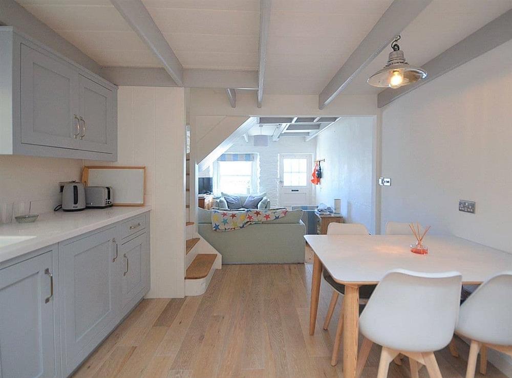 Kitchen/diner at Quayside in St Mawes, Cornwall