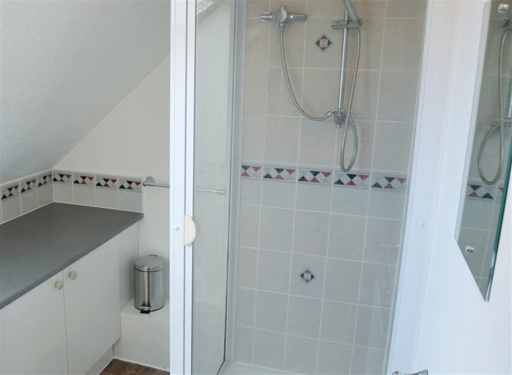 Shower room at Quayside in Wroxham, Norfolk