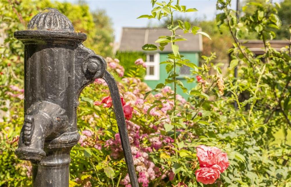 An old water pump in the garden at Queenie’s Cottage, Wells-next-the-Sea
