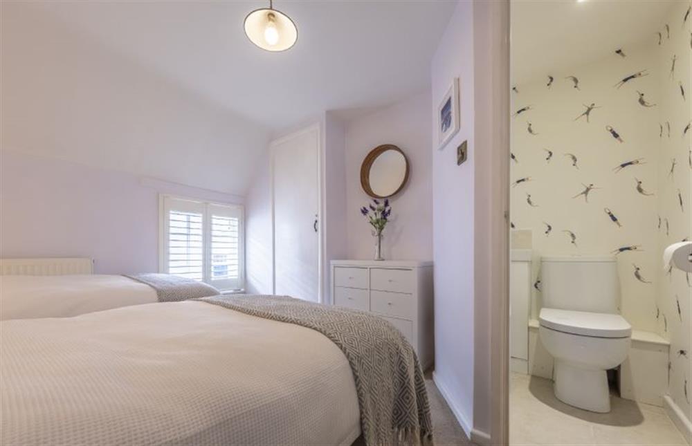 Bedroom two has an en-suite cloakroom at Queenie’s Cottage, Wells-next-the-Sea
