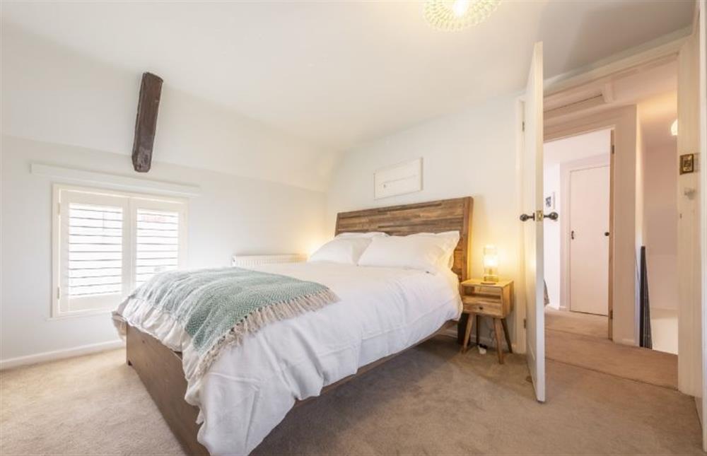 Master bedroom at Queenie’s Cottage, Wells-next-the-Sea