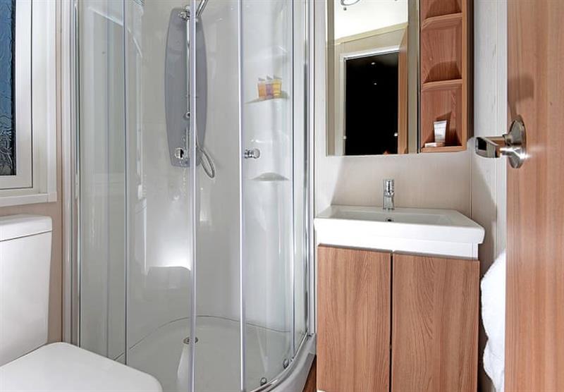 Bathroom in the Glamping Pod at Queensberry Bay Leisure Park in Annan, Dumfries & Galloway