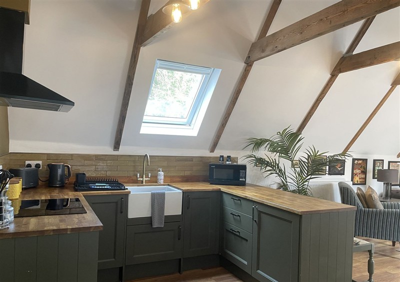 This is the kitchen at Queensbury Loft, Par