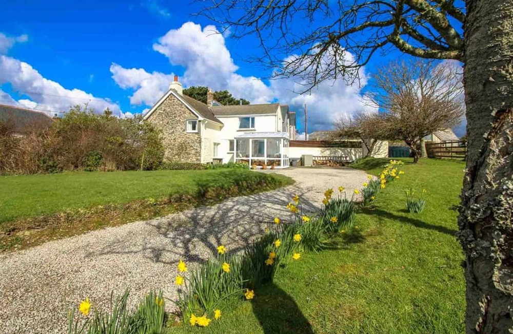 Exterior at Quince Cottage, Pendower in Veryan, Cornwall