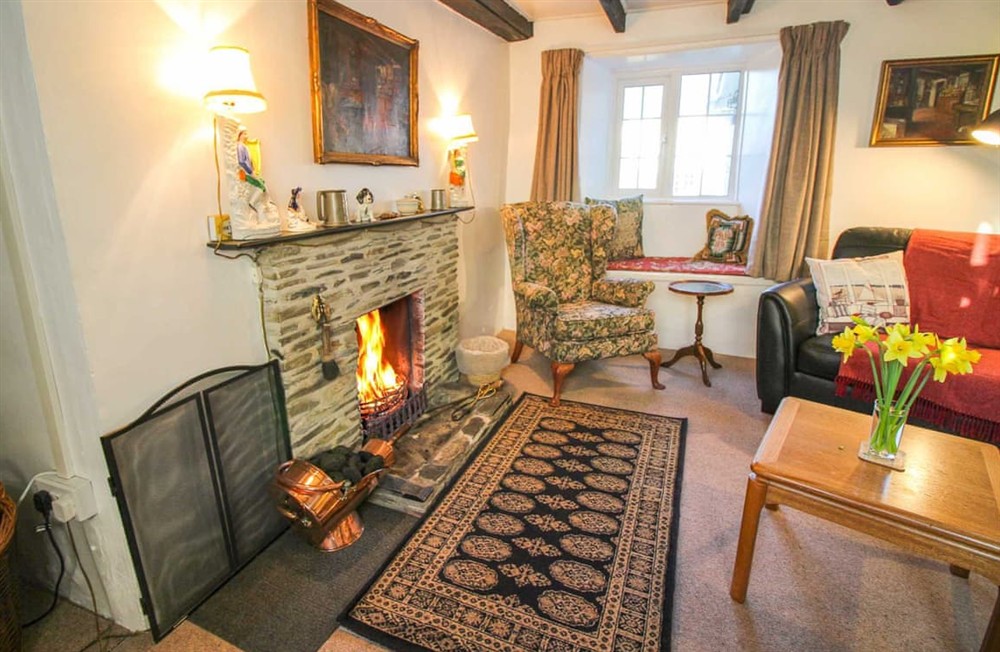 Living area (photo 5) at Quince Cottage, Pendower in Veryan, Cornwall