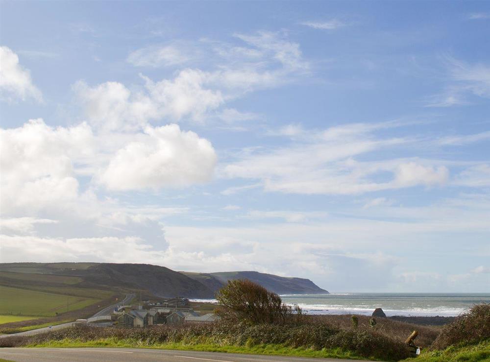 Outstanding view of Widemouth bay at Barn Cottage, 