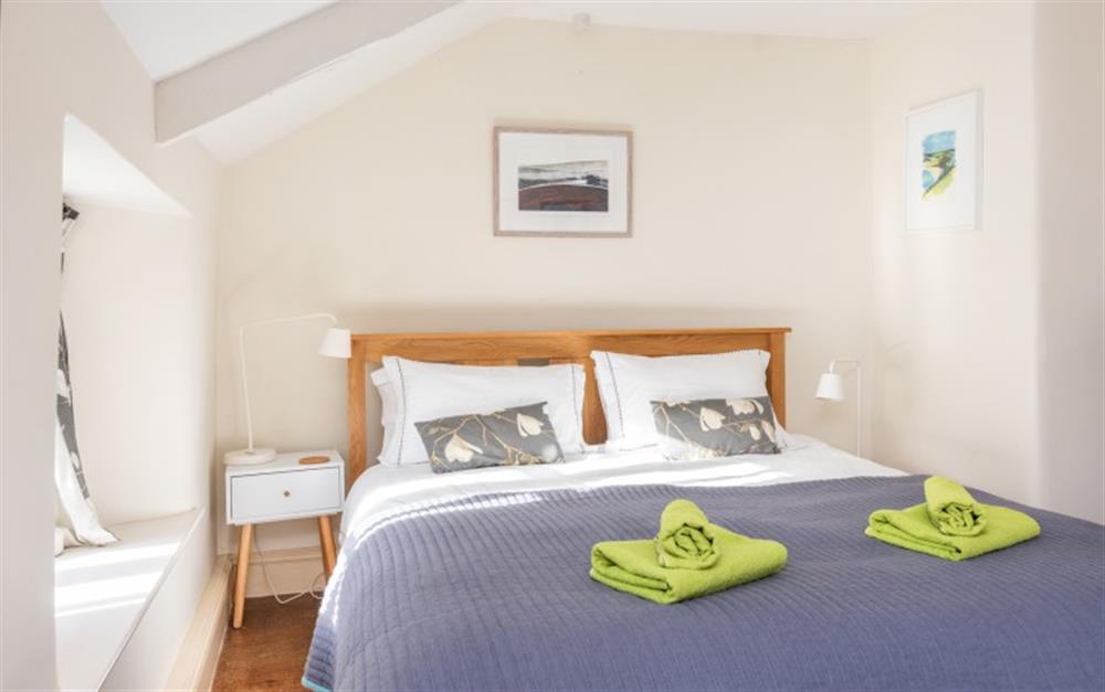 This is a bedroom at Quintole Cottage in Lostwithiel