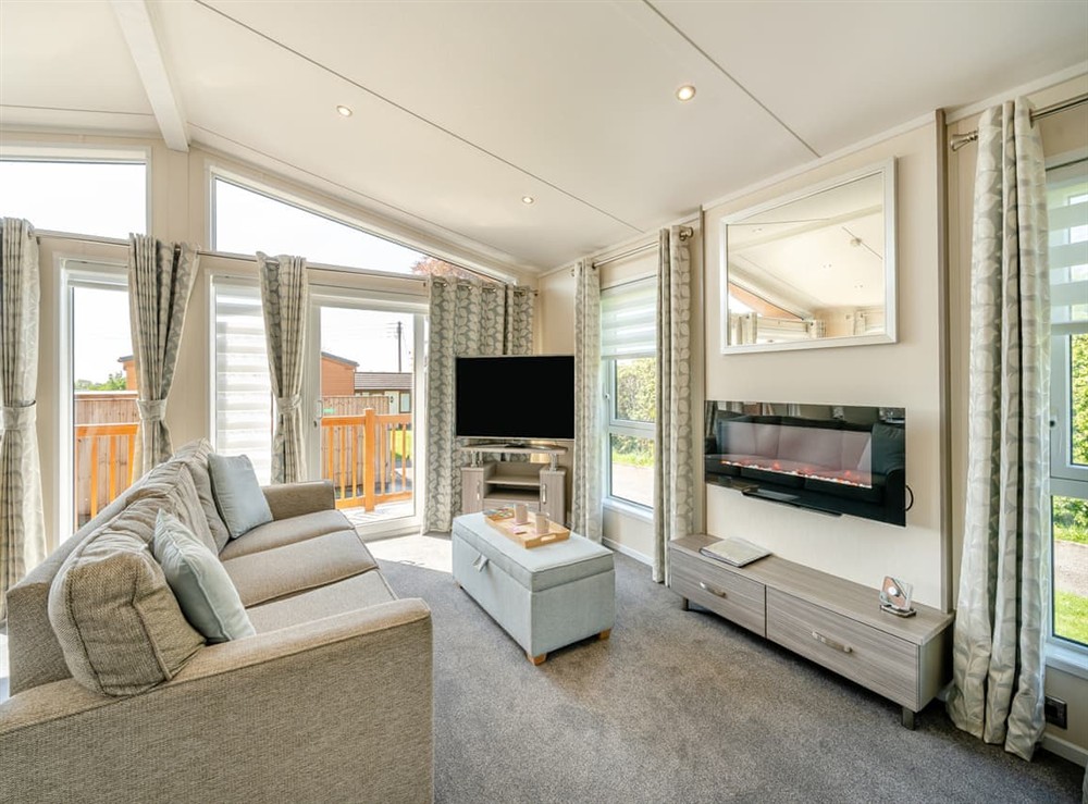 Living area at Rabbit Hole in Cheddar, Somerset