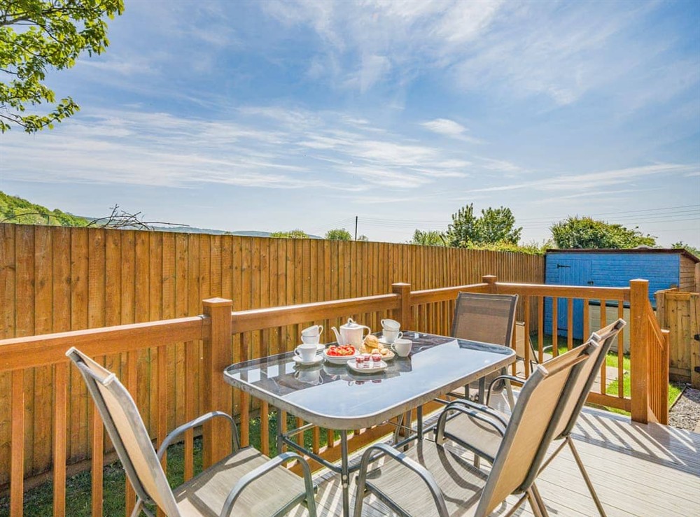 Terrace at Rabbit Hole in Cheddar, Somerset