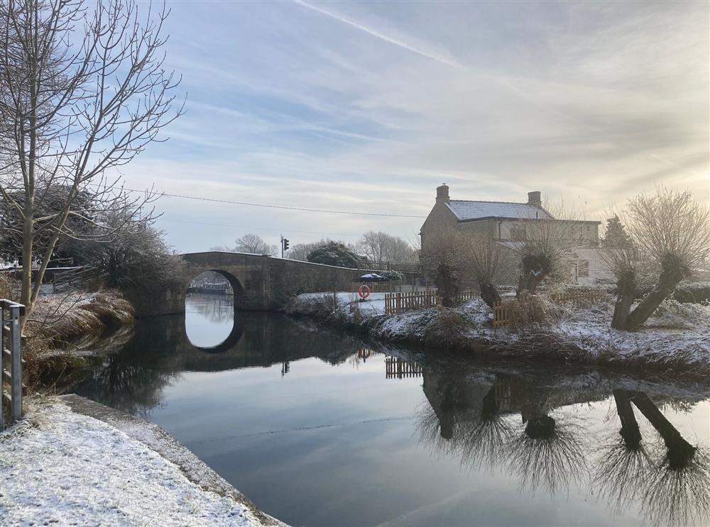 Enjoy crisp winter walks during your stay at Radcot Bridge Cottage at Radcot Bridge Cottage, Radcot