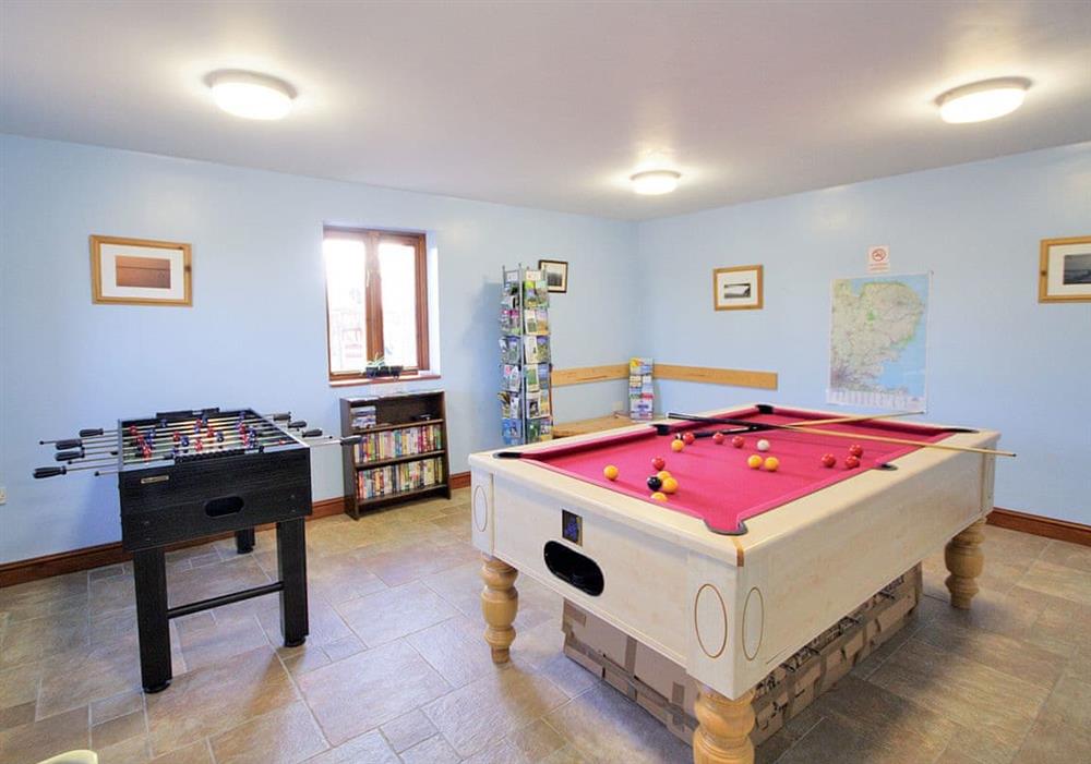 Shared games room at Rafters Barn in Runcton Holme, Norfolk
