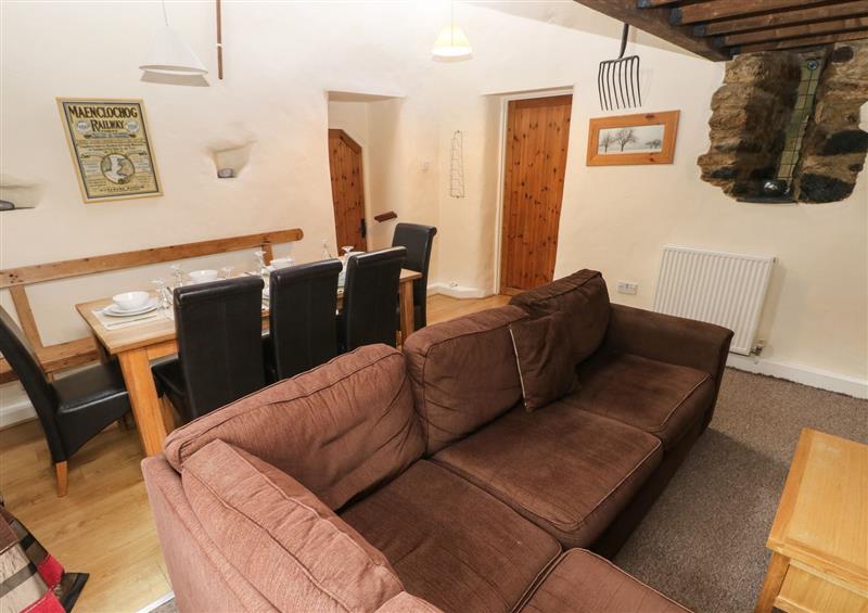 The living area at Rafters Cottage, Llys-y-fran near Maenclochog
