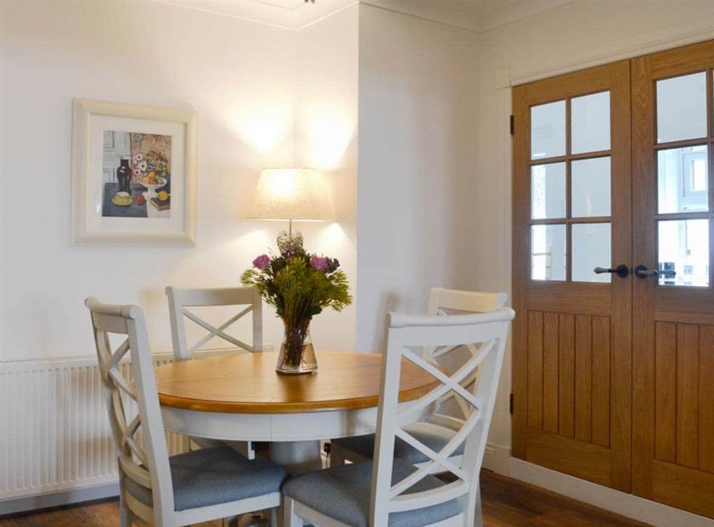 Charming dining area at Raglan Cottage in Ardentinny, near Dunoon, Argyll