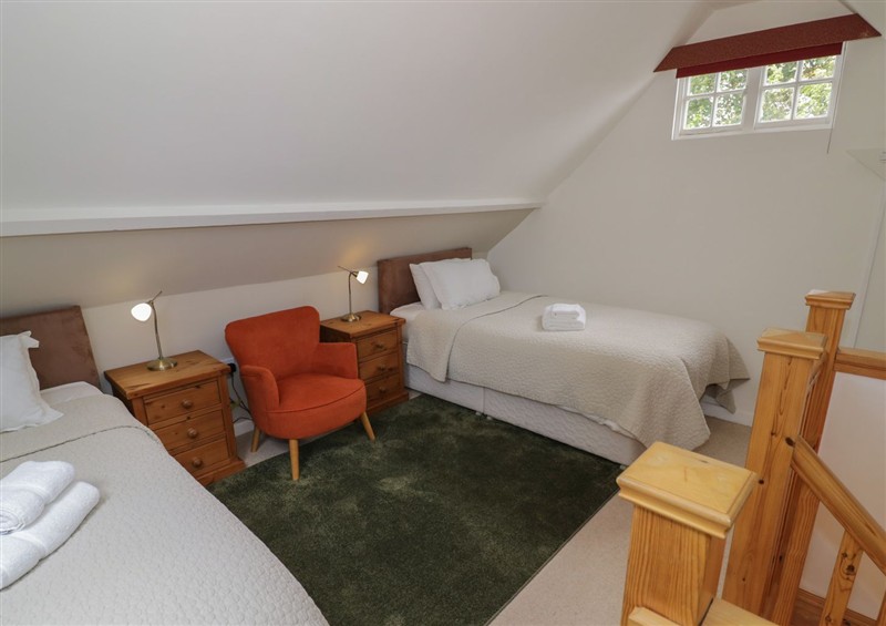 One of the bedrooms at Raglan Lodge, near Monmouth