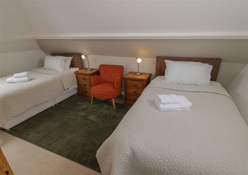 This is a bedroom at Raglan Lodge, near Monmouth