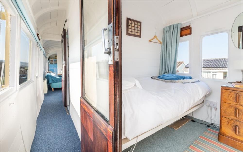 One of the 3 bedrooms at Railway Carriage in Minehead