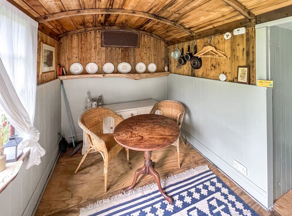 Dining Area at Railway Carriage in Shadowhurst, near Ashford, Kent