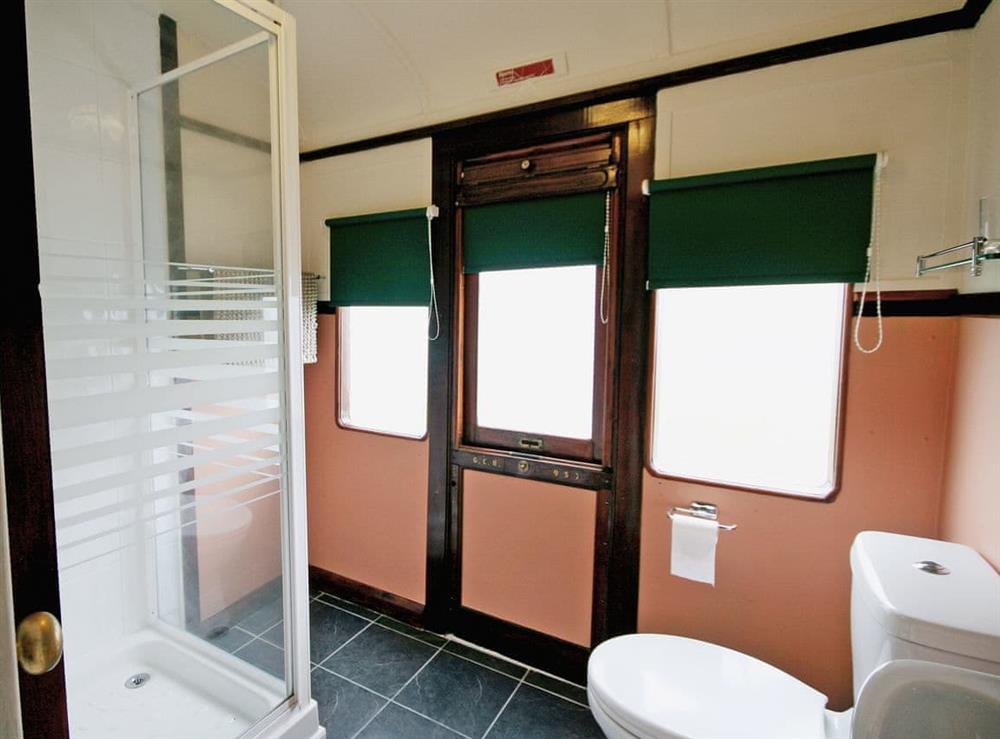 Bathroom at Railway Carriage Two in Brockford, near Stowmarket, Suffolk
