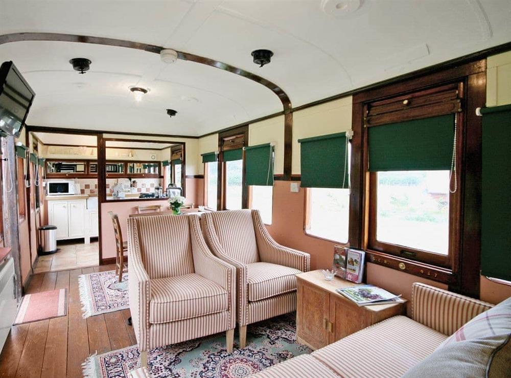 Living room/dining room at Railway Carriage Two in Brockford, near Stowmarket, Suffolk