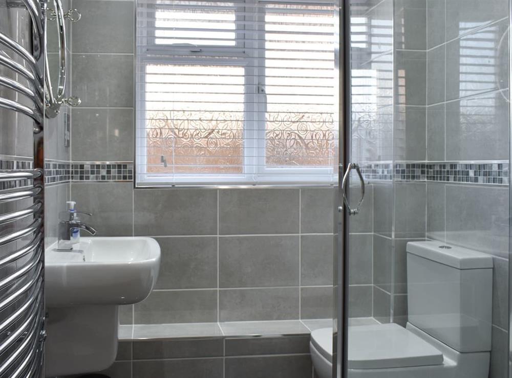 Shower room at Rainbows End in St. Lawrence, near Burnham-on-Crouch, Essex