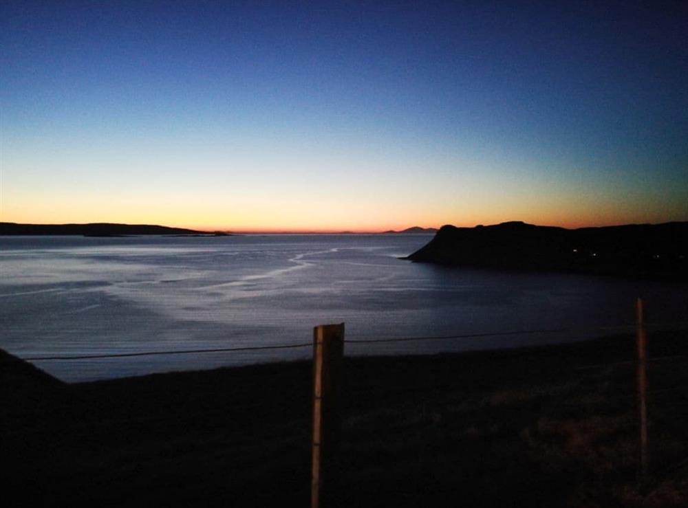 Breathtaking sunset view from Uig village