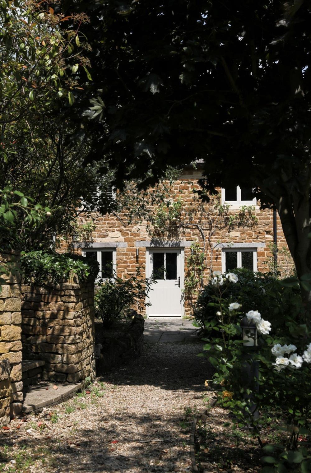 The honey-coloured stone exterior