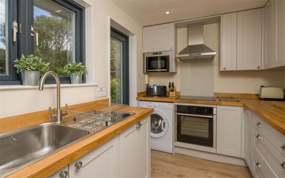 The modern kitchen at Ramillies in Hope Cove