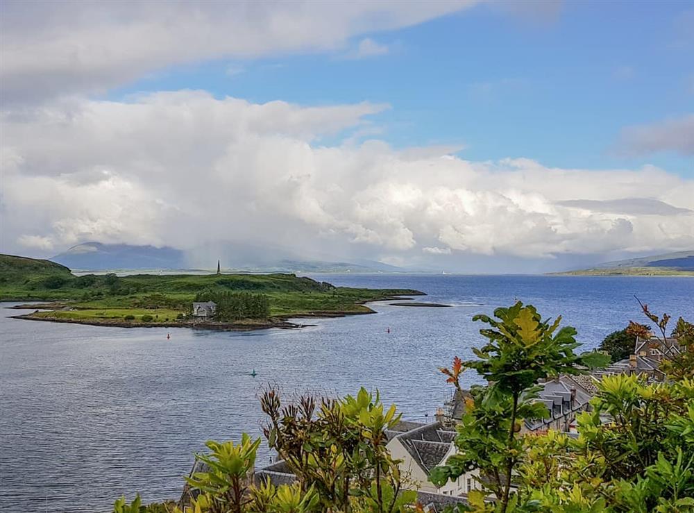 View over Kerrera from Dunollie at Ranald Apartment in Oban, Argyll