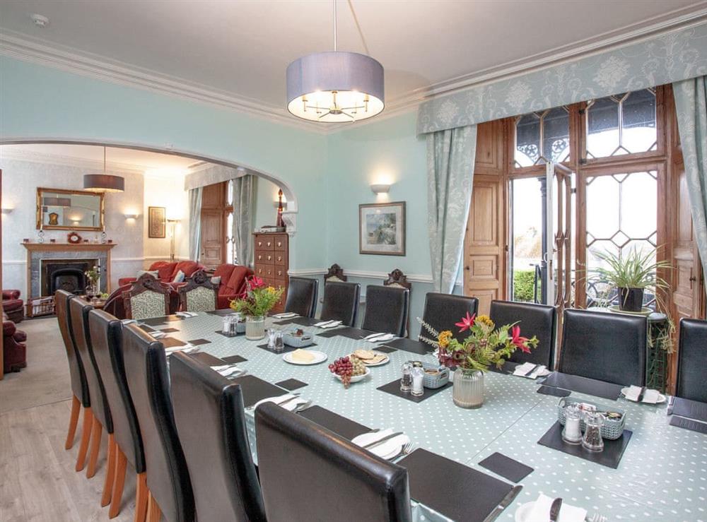 Dining room at Ranscombe House in Brixham, Devon