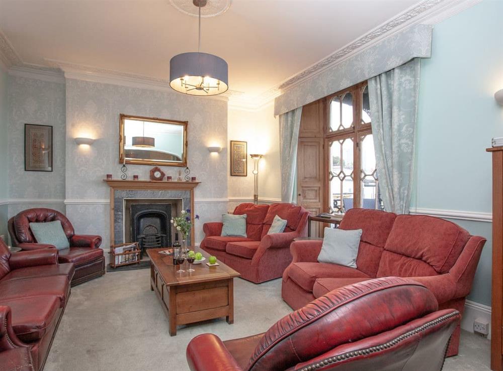 Living room at Ranscombe House in Brixham, Devon