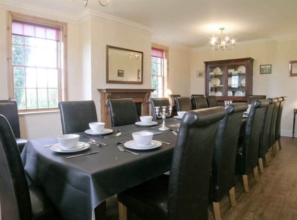Dining room at Rascal Wood in Holme-on-Spalding Moor, near Market Weighton, East Riding of Yorkshire