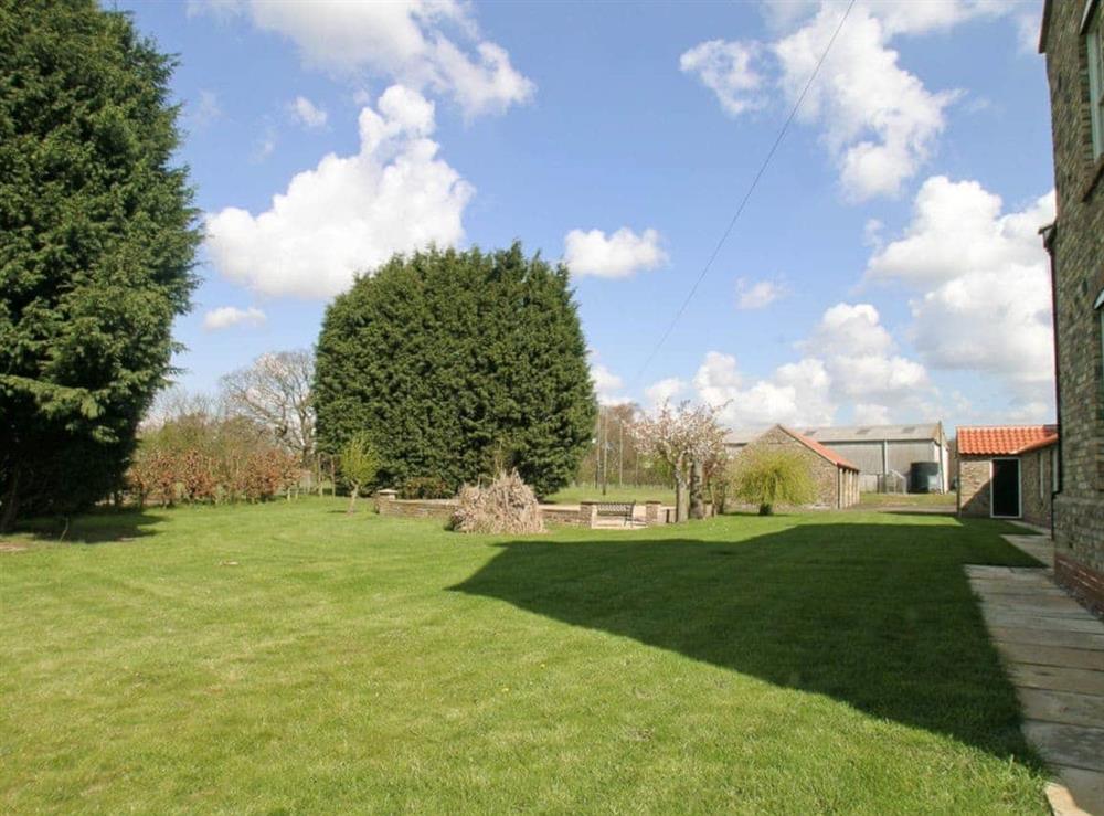 Garden and grounds at Rascal Wood in Holme-on-Spalding Moor, near Market Weighton, East Riding of Yorkshire
