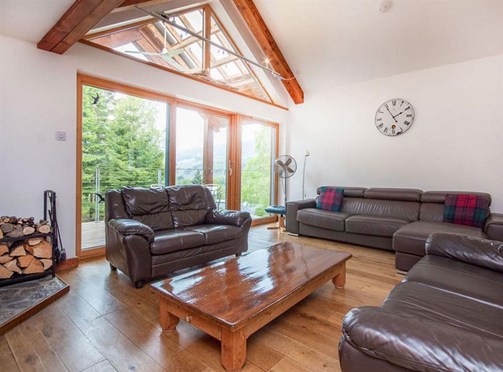 Living area at Rathad an Drobhair in Strathconon, Ross-Shire