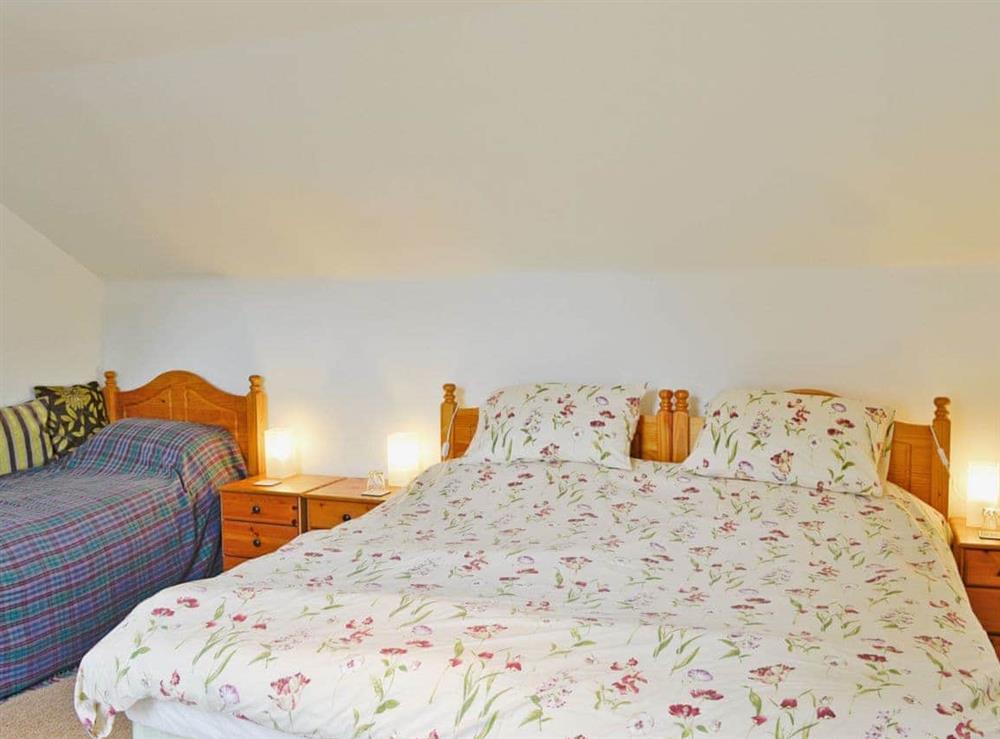 Triple bedroom at Rathlin Coach House in Comrie, near Crieff, Perthshire