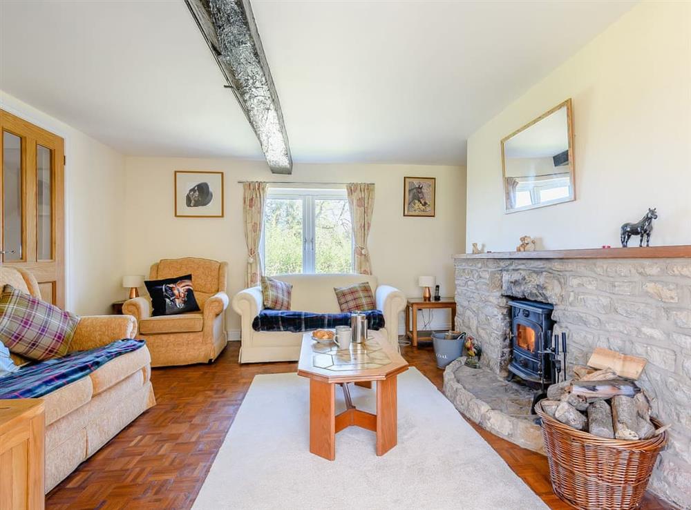 Living area at Rathlin Cottage in Cambridge, near Lower Cam, Gloucestershire