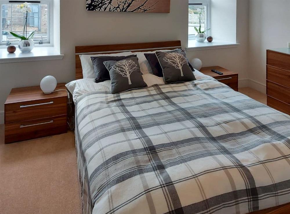 Relaxing double bedroom at Rathven Parish Church Hall in Portessie, near Buckie, Moray, Banffshire