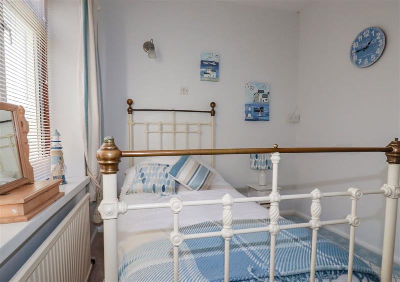 One of the bedrooms at Raven Cottage, Downderry
