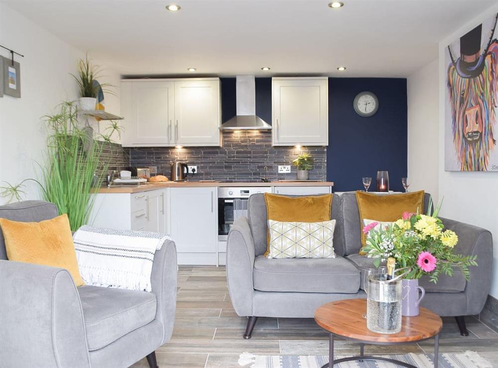 Open plan living space at Ravens Walk Apartment in West Cross, Glamorgan, West Glamorgan