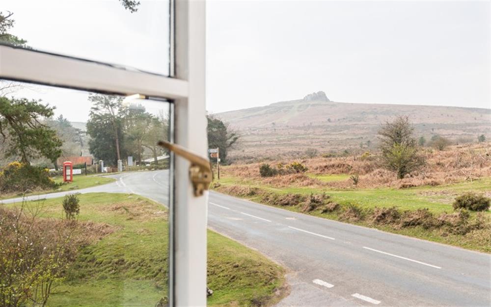 Views of Haytor from the kitchen. at Rayland House in Haytor