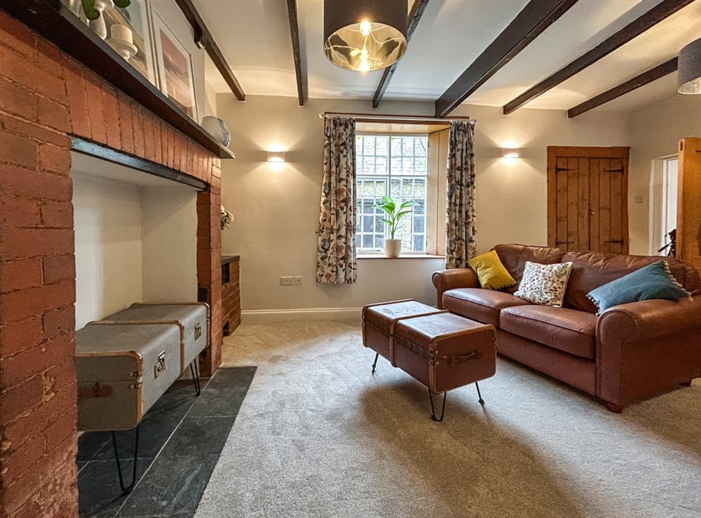 Living area at Rectory Cottage in Isham, Northamptonshire
