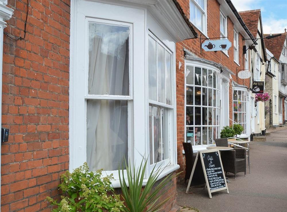 Charming local high street at Red Brick Cottage in Lavenham, Suffolk