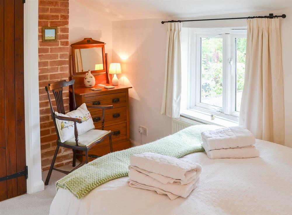 Comfortable double bedroom at Red Brick Cottage in Lavenham, Suffolk