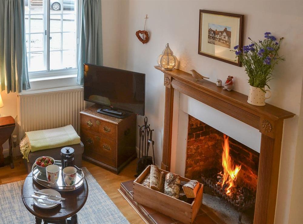 Welcoming living room at Red Brick Cottage in Lavenham, Suffolk