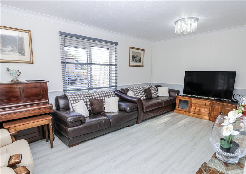 The living area at Red Brick Haven, East Cowes