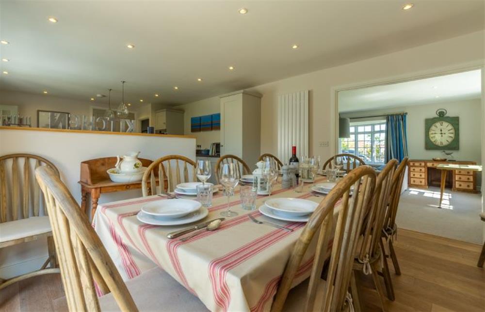 Ground floor: Open plan Dining room, Kitchen and Sitting room at Red Gables, Burnham Market near Kings Lynn