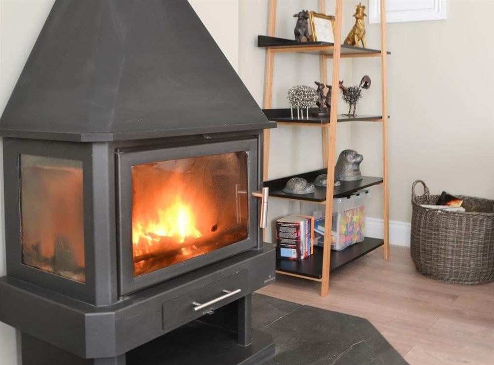 Curl up in front of the cosy wood burner at Red Hen Cottage in Acklington, Northumberland