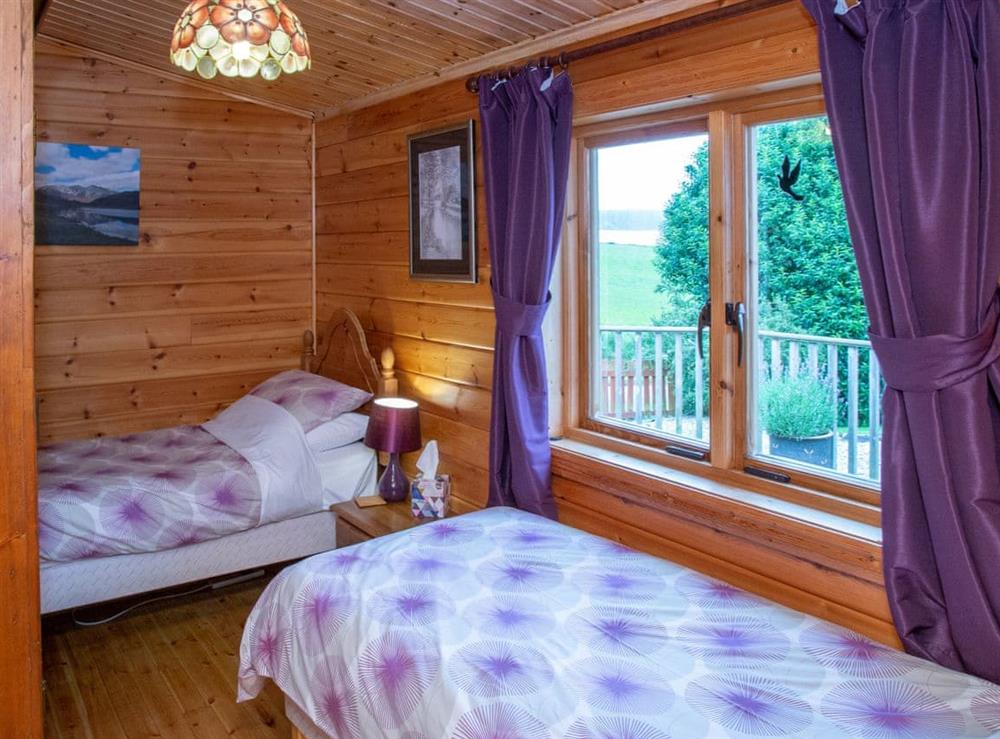 Twin bedroom at Red Kite Cottage in Redfield, near Inverness, Loch Ness and Nairn, Inverness-Shire