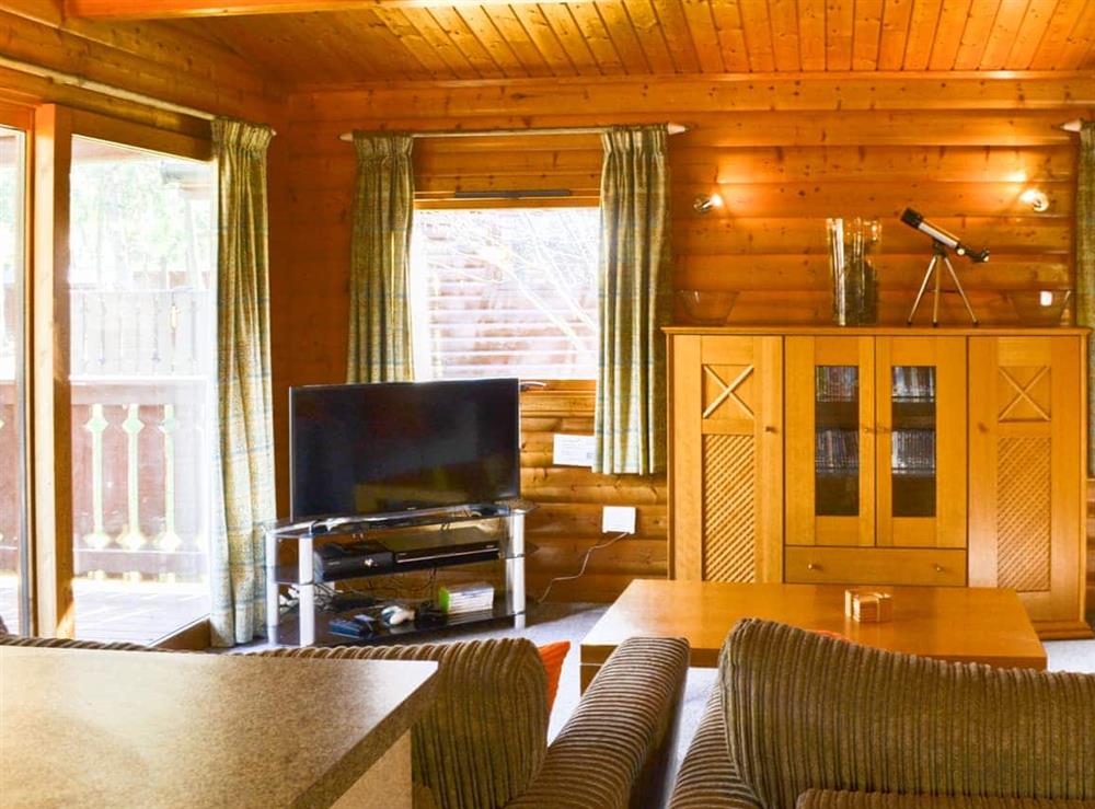 Open plan living space at Red Kite Lodge in Kenwick, near Louth, Lincolnshire