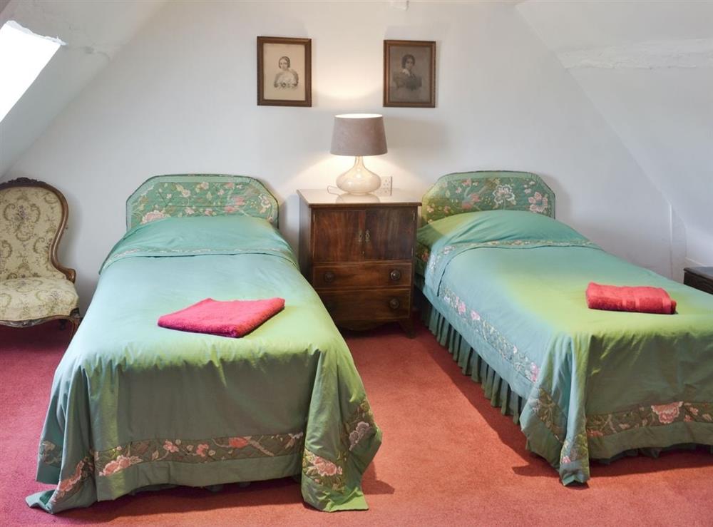 Twin bedroom at Red Lion Corner in Lavenham, Suffolk